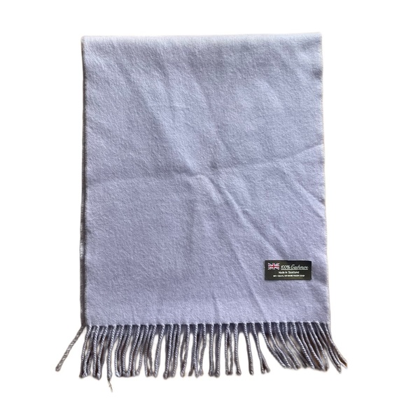 Lavender Cashmere Oblong Scarf - Picture 2 of 3